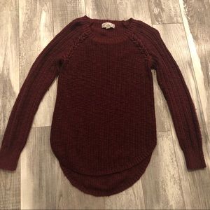 Burgundy Tied Sweater (Small)